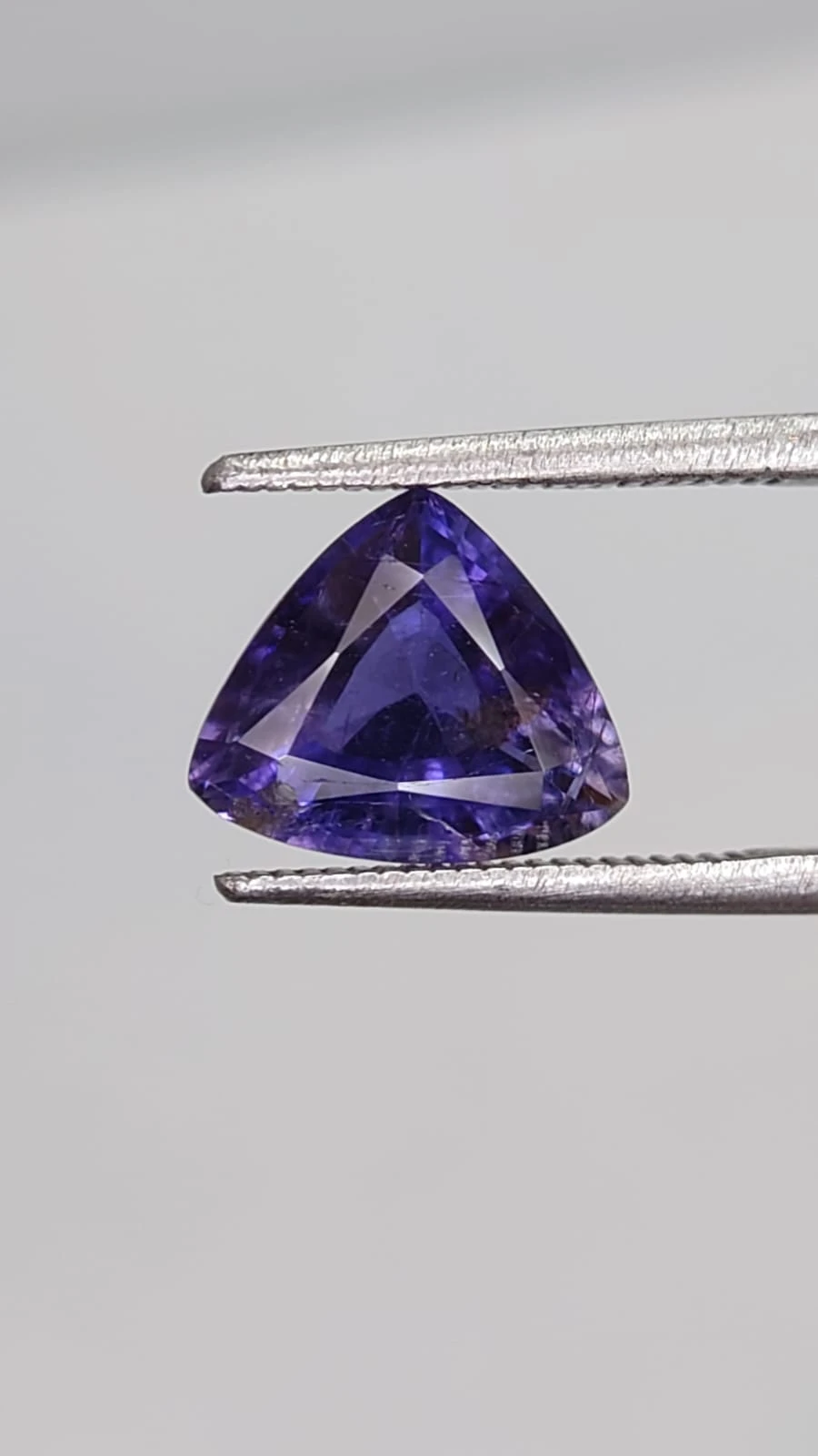 2.14ct Natural Iolite Triangular Cut From Madagascar — view 3